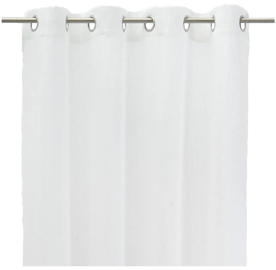 Biela záclona s prímesou ľanu 140x260 cm Fifties – Casa Selección