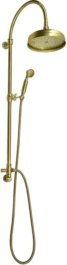 Vanity SET056 sprchový stĺp s prívodom vody, retro, bronz