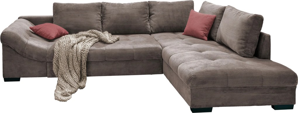 XXXLutz ROHOVÁ SEDAČKA, textil, taupe P & B - Sedačky - 002310006715