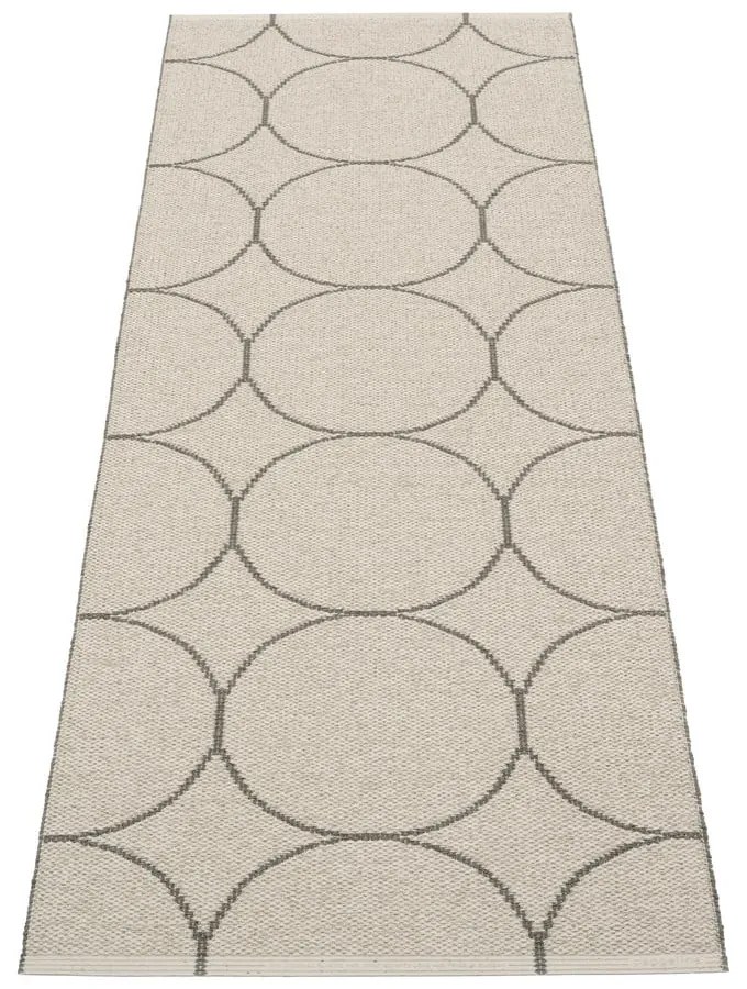 Tmavosivý vnútorný a vonkajší behúň 70x200 cm Boo Charcoal Linen – Pappelina