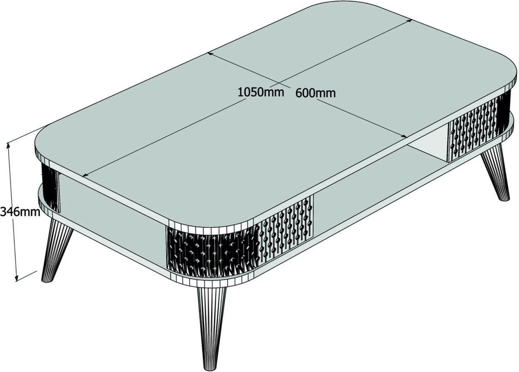 Sconto Konferenčný stolík EYLÜL dub
