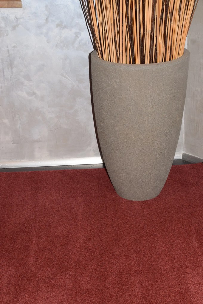 Tapibel, Kusový koberec Supersoft s bordurou 110 červený, 60x100, červená, spálňa