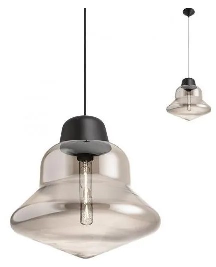 Redo 01-1771 - Luster na lanku AMNO 1x/E27/42W/230V pr. 33 cm šedá