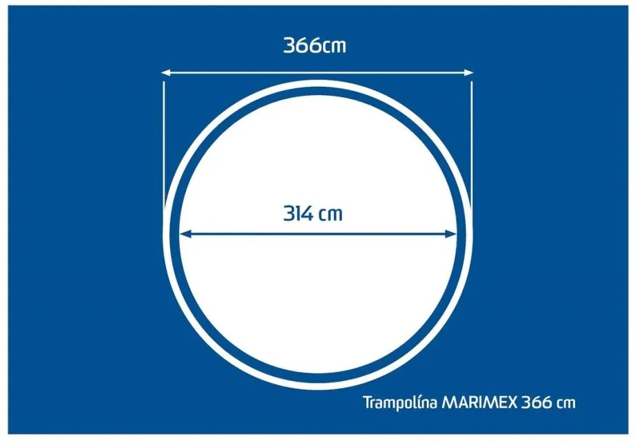 MARIMEX Trampolína s ochrannou sieťou, 366 cm