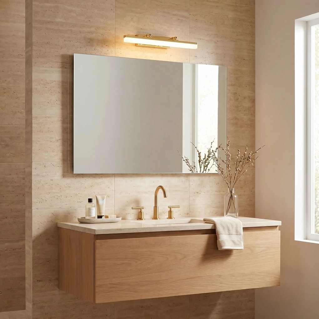 Toolight Toolight, LED nástenné svietidlo, 40cm, 6W, 4000K, 1000lm, APP1872-1W, Zlatá, OSW-60985