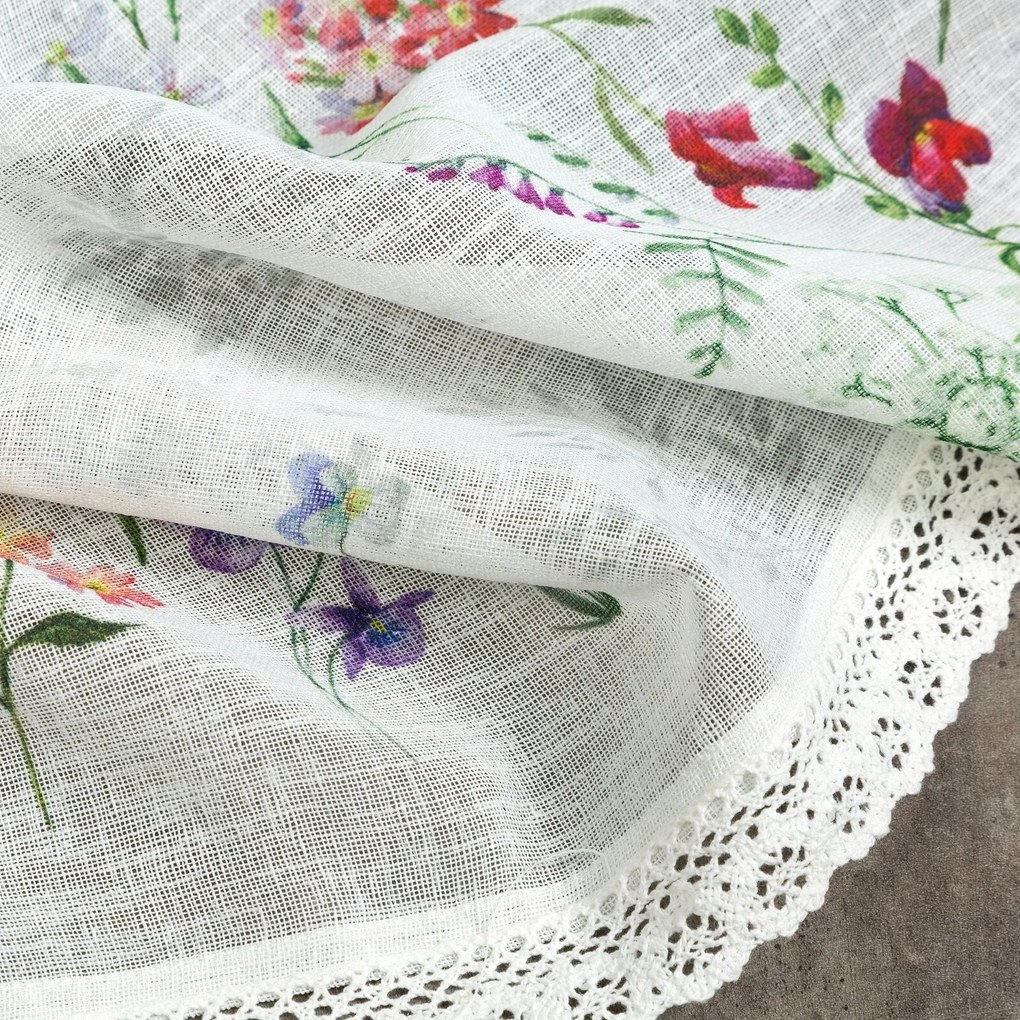 KRÁTKA ZÁCLONA NA PÁSKE SYLVIA 60X150 CM VIACFAREBNÁ