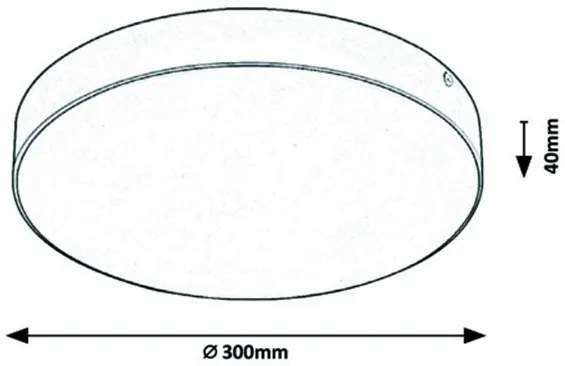 Rabalux LED vonkajšie stropné svietidlo TARTU 24W | 2500lm | 2800-6000K CCT | IP44 - biela