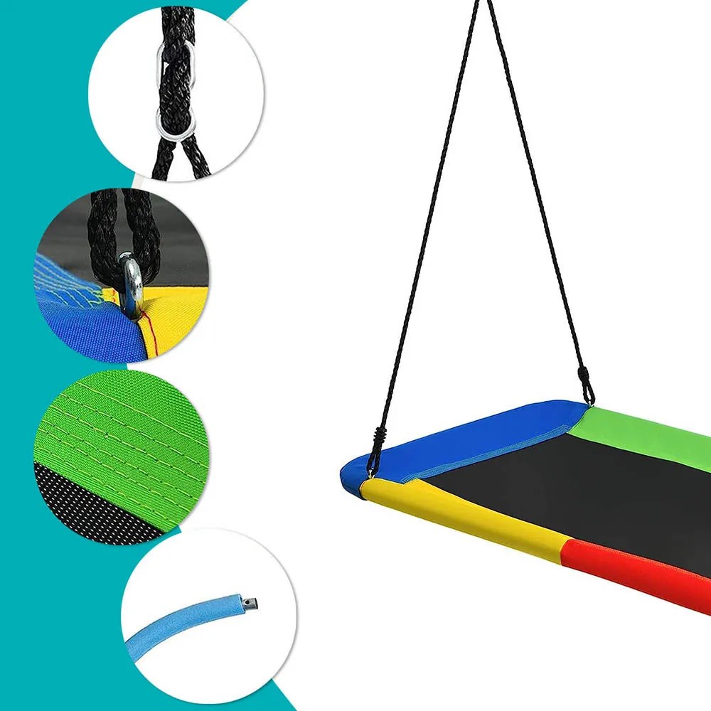 Hojdačka bocianie hniezdo, 150x80 cm, farebná