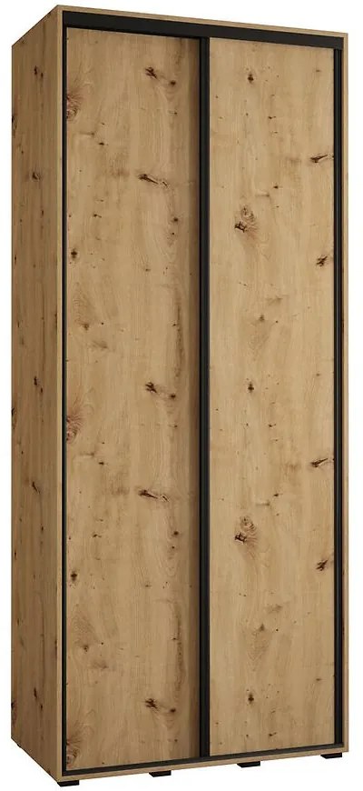 Skriňa 45 Canaris 1 110 artisan/čierna