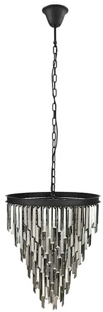 Dizajnový luster Jamarcus 52 cm sivý