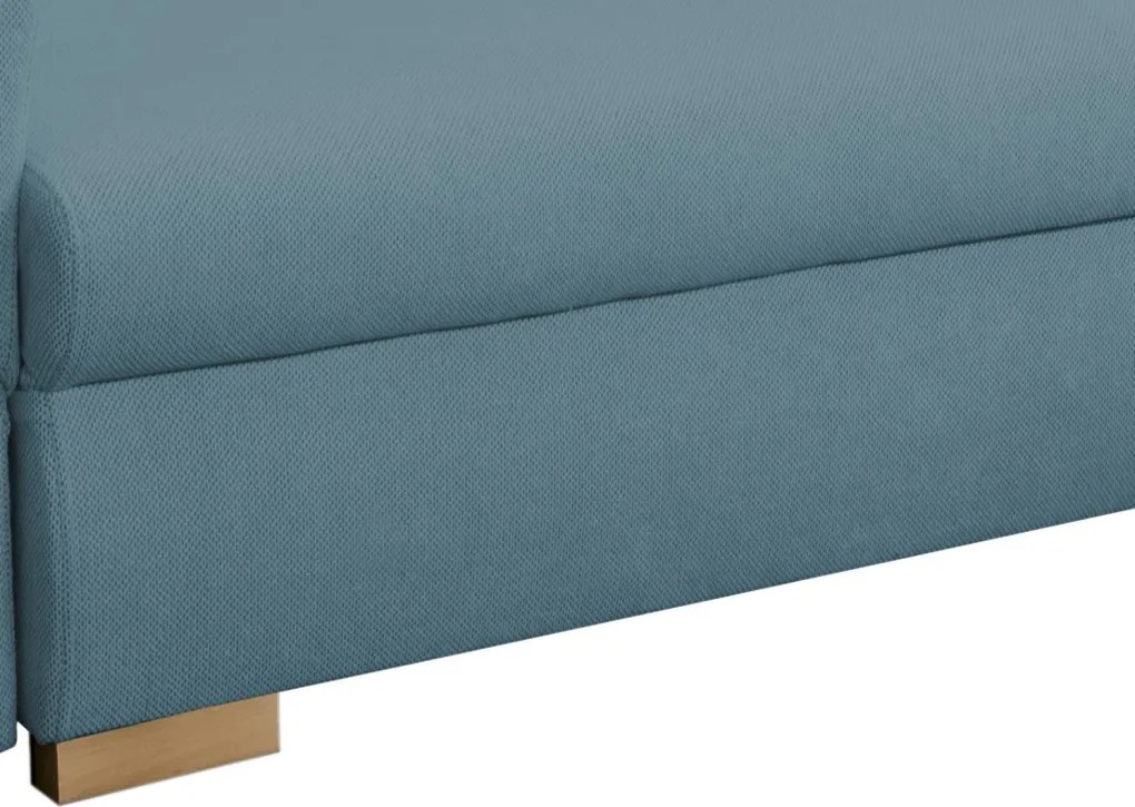 Rohová sedačka Helvetius, modrá látka