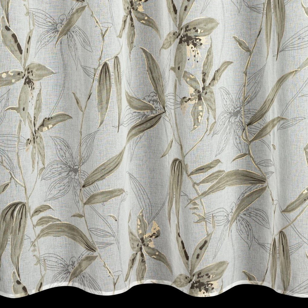 ZÁVES NA KRÚŽKOCH PATI 140X250 CM KVETY