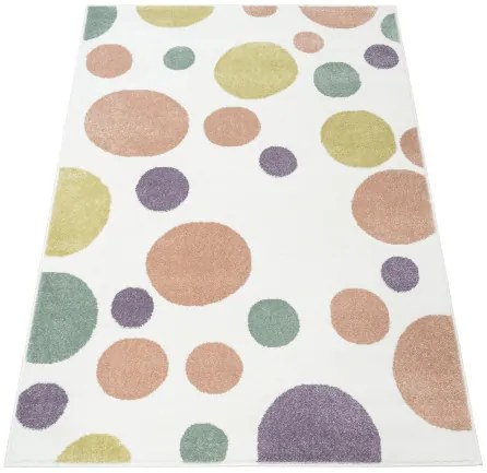 Detský koberec LIMA M042A krémový / ružový