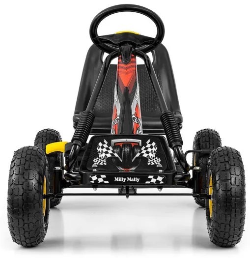 Šlapacia motokára Thor čierna