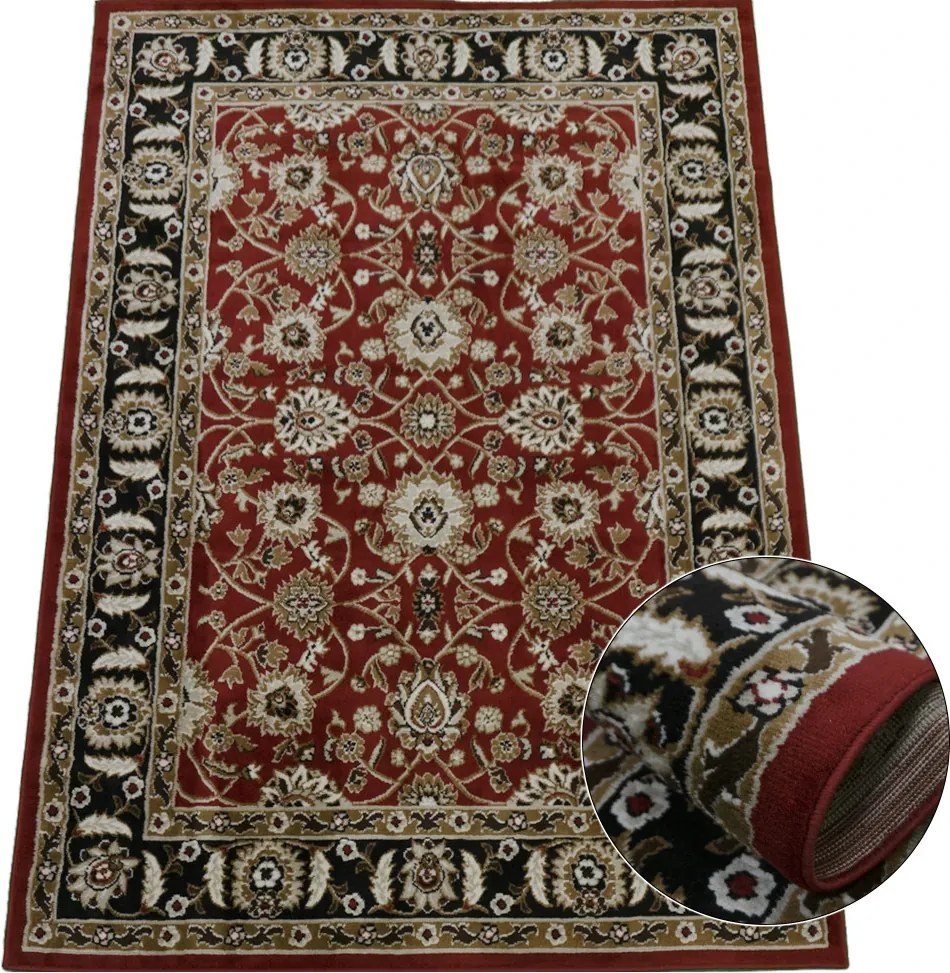 BE Koberec Lotus 9305 RED – červený obdĺžnikový Rozmer: 200x290 cm