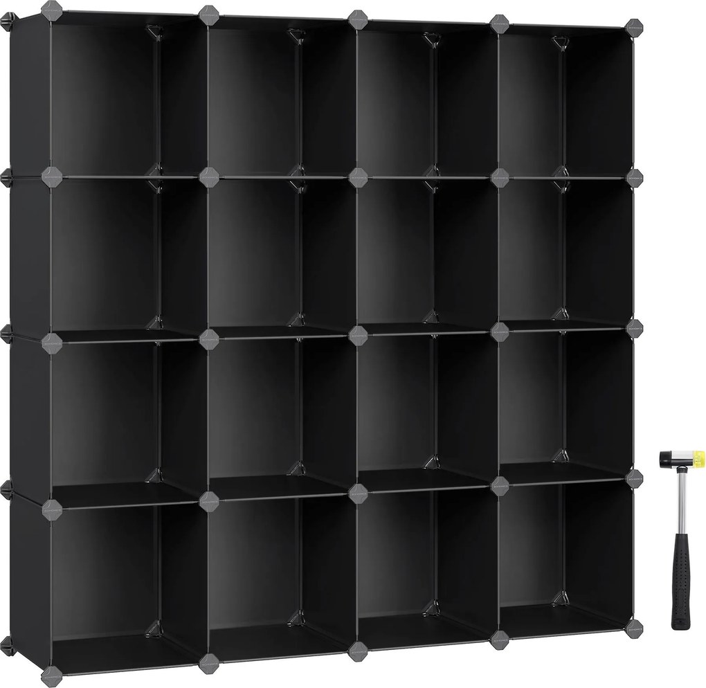 XXXLutz REGÁL NA TOPÁNKY, čierna, 123/123/31 cm Boxxx - Online Only drobný nábytok - 002543078501