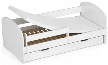 Detská posteľ SMILE 180x90 cm - biela