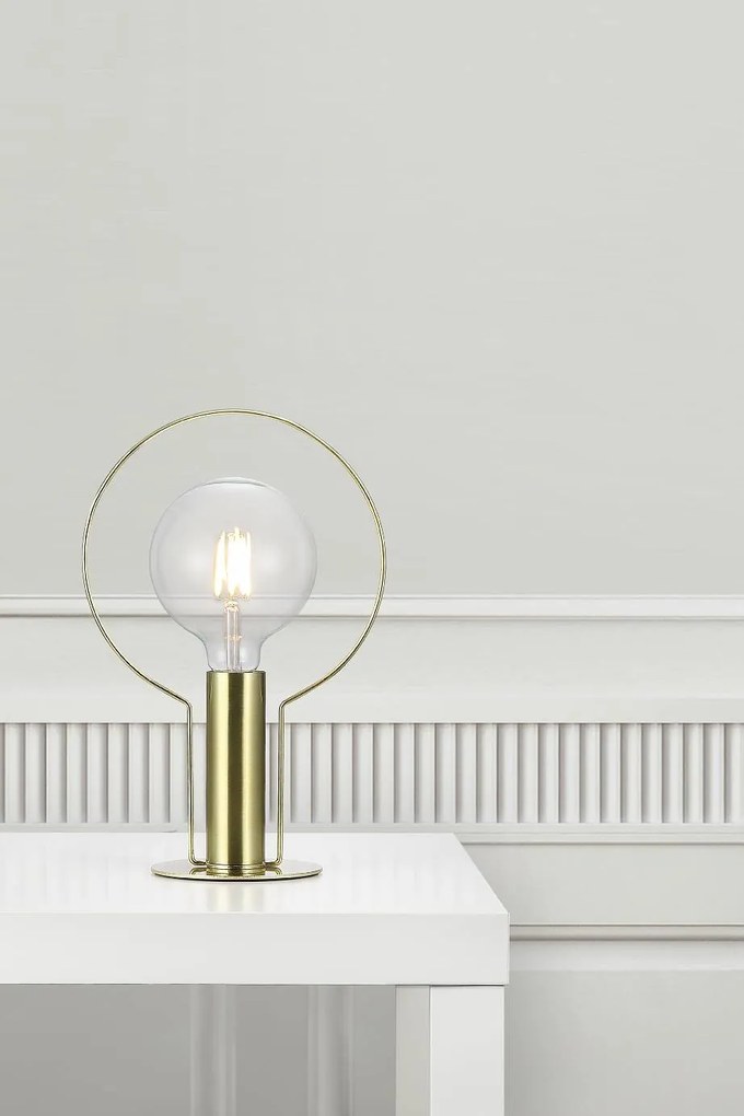 DEAN HALO | dizajnová stolná lampa Farba: Mosadz
