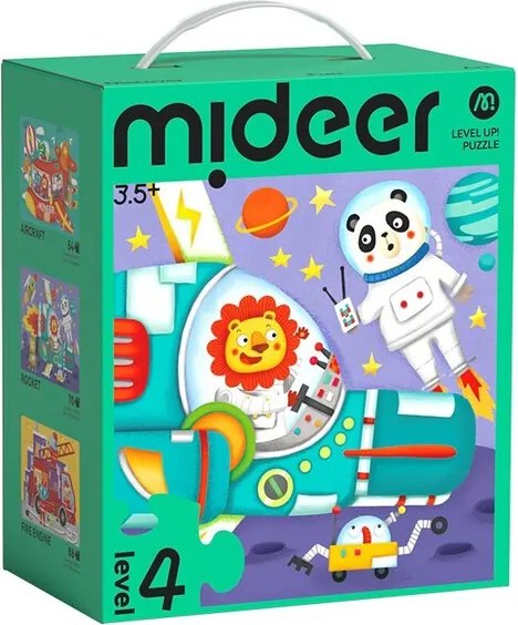 Mideer Puzzle LEVEL UP! 04: Dopravné prostriedky