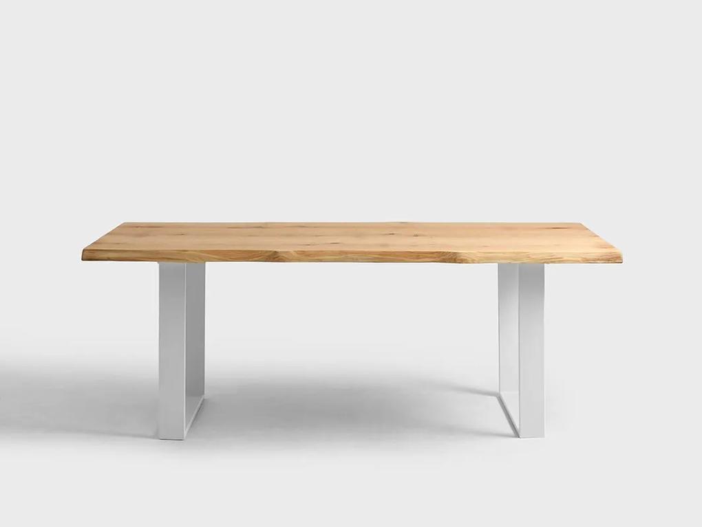 Jedálenský stôl FELD - 160x80cm,RAL9003-Biela