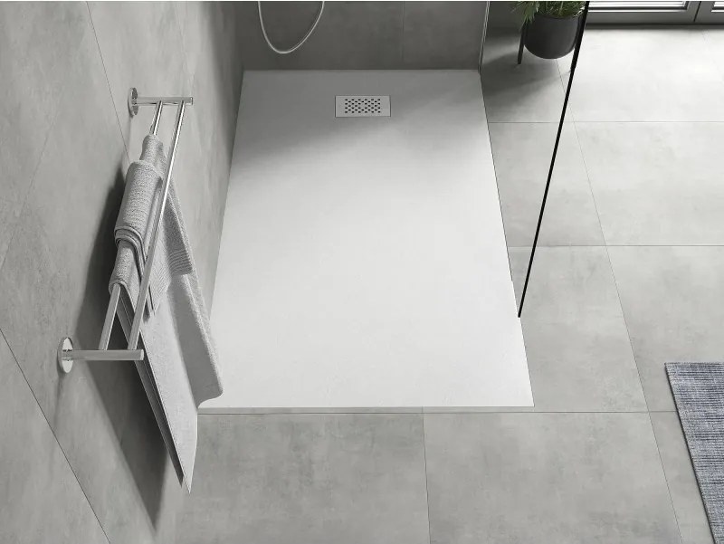 Mexen Hugo, obdĺžniková sprchová vanička SMC 160 x 90 cm, biela, biela krytka, 42109016-W
