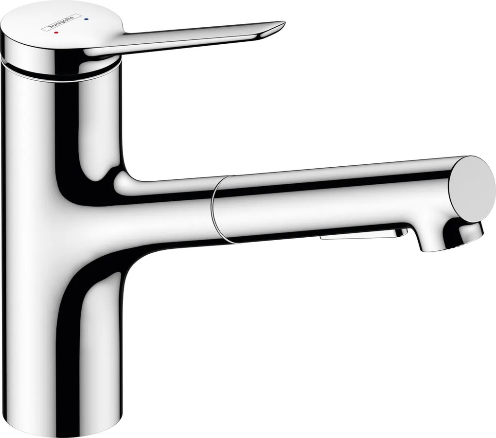 Hansgrohe Zesis M33, drezová batéria 150, s výsuvnou spŕškou, EcoSmart, chrómová, HAN-74810000