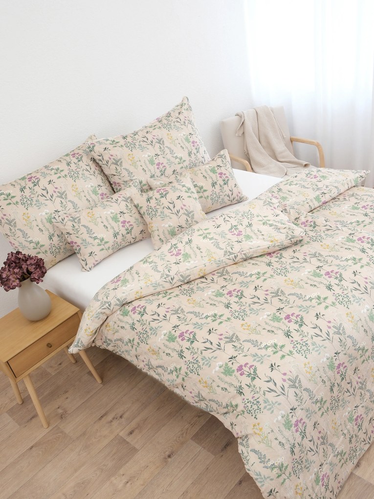 Francúzske obliečky mikroplyš Digital – Bianca béžové