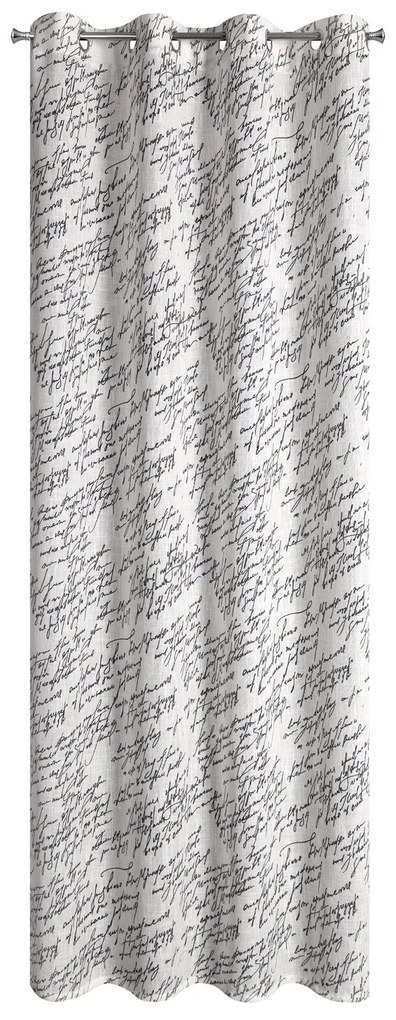 ZÁVES NA KRÚŽKOCH EDITH 140X250 CM VZOROVANÁ