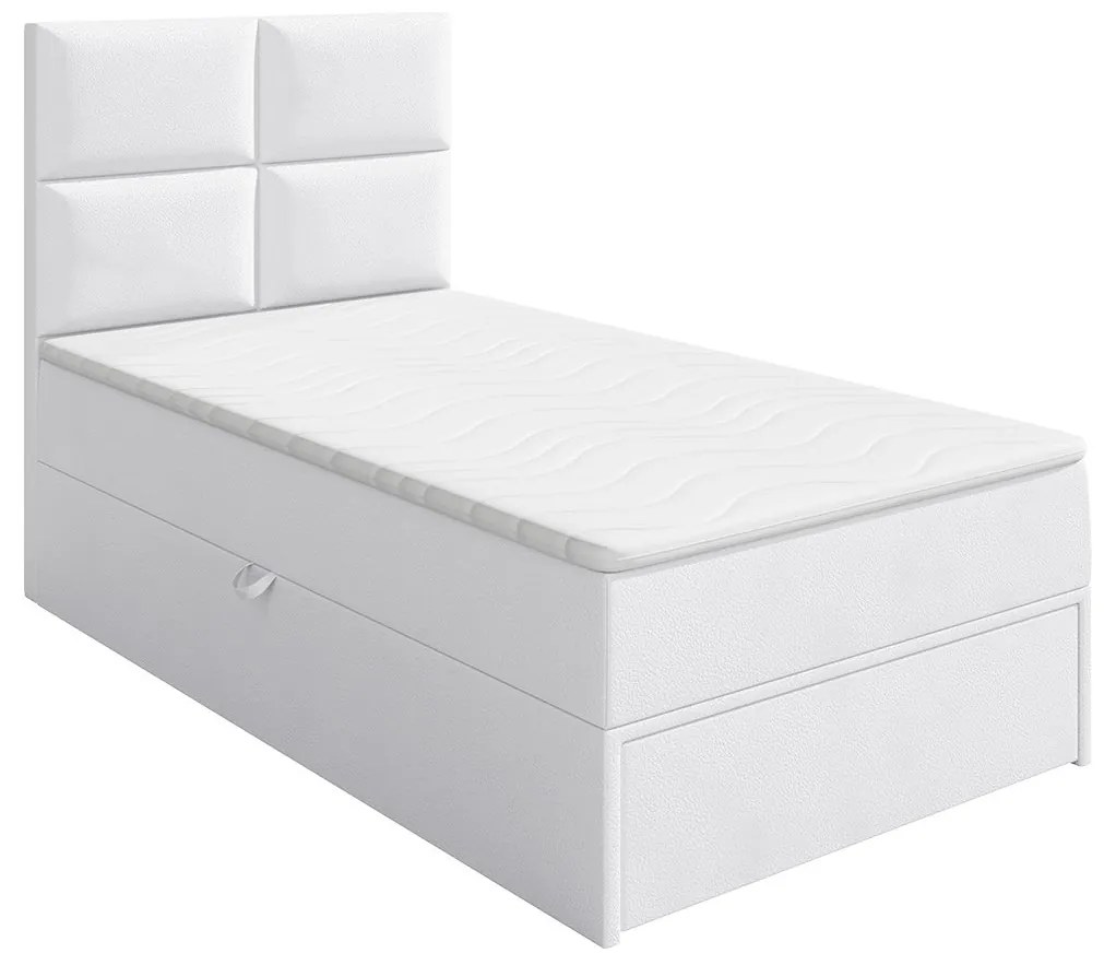 Kontinentálna posteľ Hudson Lux 1, Strana: ľavá, Rozmer postele: 100x200, Farby: Muna 08