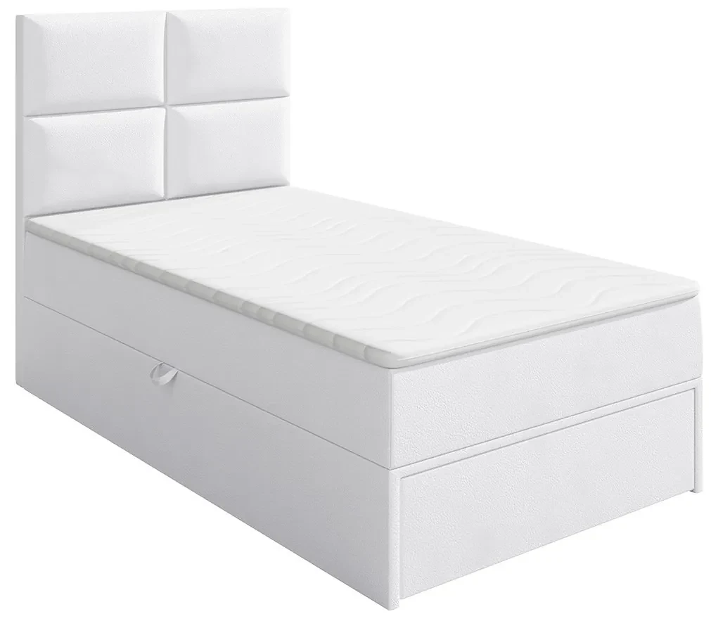 Kontinentálna posteľ Hudson Lux 1, Strana: ľavá, Rozmer postele: 90x200 cm, Farby: Muna 10
