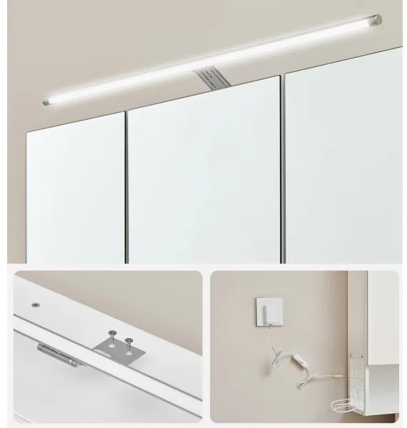 Zrkadlová kúpeľňová skrinka SKY biela