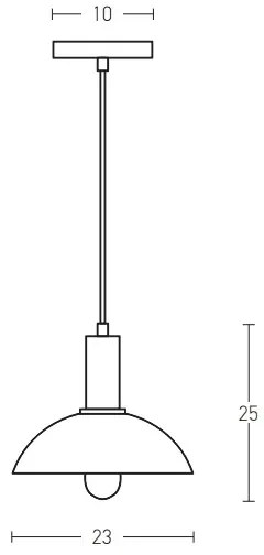 Zambelis 180052 - Luster na lanku 1xE27/40W/230V čierna