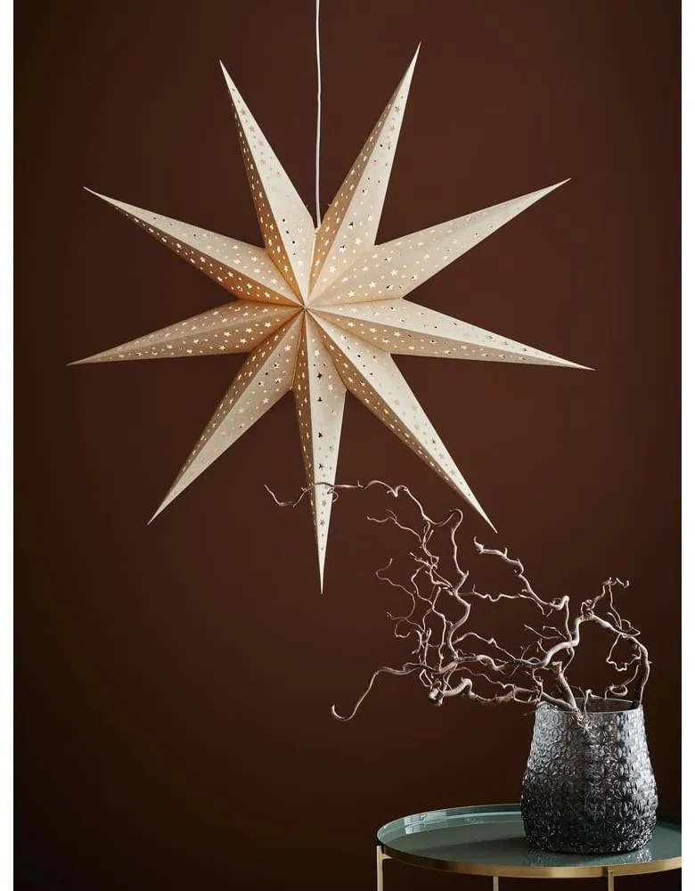 Biela vianočná svetelná dekorácia ø 75 cm Solvalla – Markslöjd