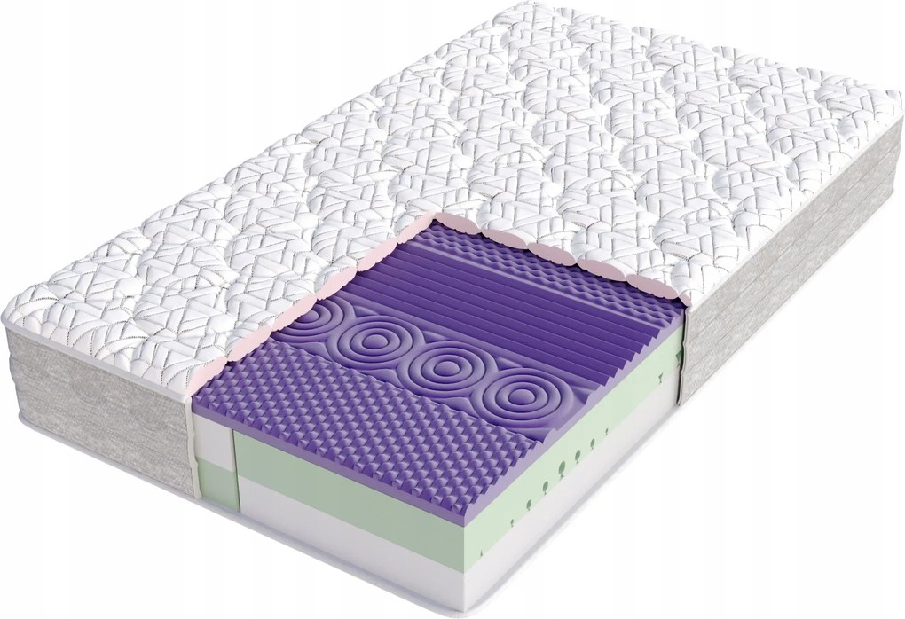 Penový matrac Porano 160x200, pohodlný prešívaný poťah Nano 28 cm