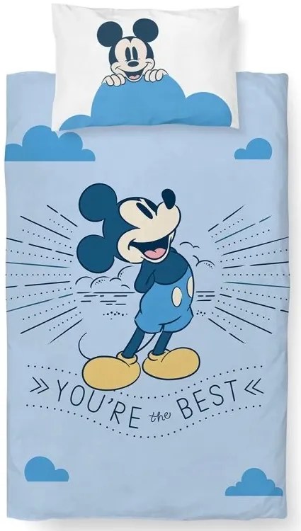Obliečky do postieľky Mickey Mouse si Najlepší  100x135/40x60 cm