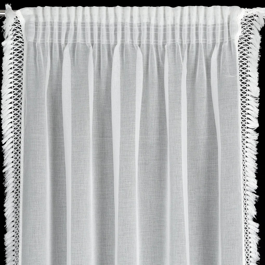ZÁCLONA NA PÁSKE KIRA2 140X270 CM BIELA