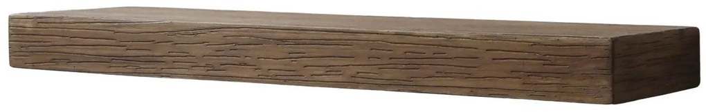 Hnedá antik drevená polička Grimaud - 60*15*14 cm