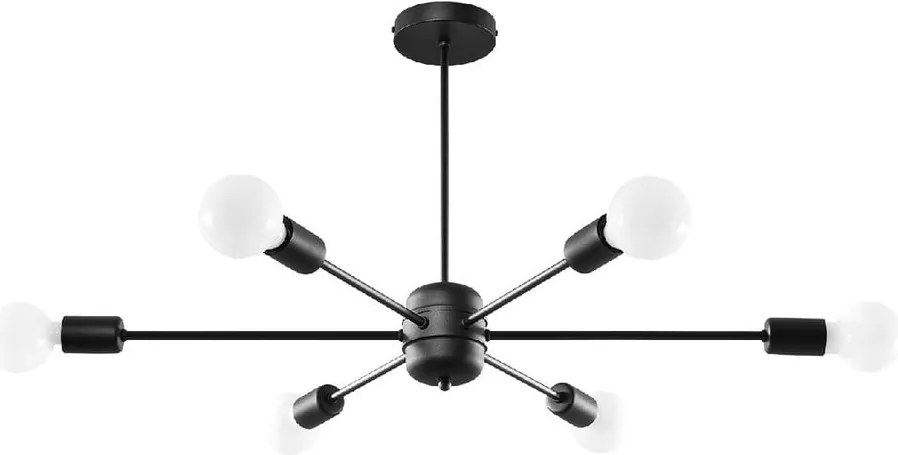 Čierne stropné svietidlo 68x86,5 cm Benedett – Sollux