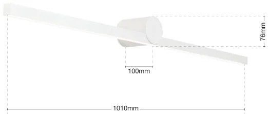 Orion Soff 3-585-LED Kúp. osvetlenie zrkadla BEAUTY LED/24W/230V 101cm IP54 biela