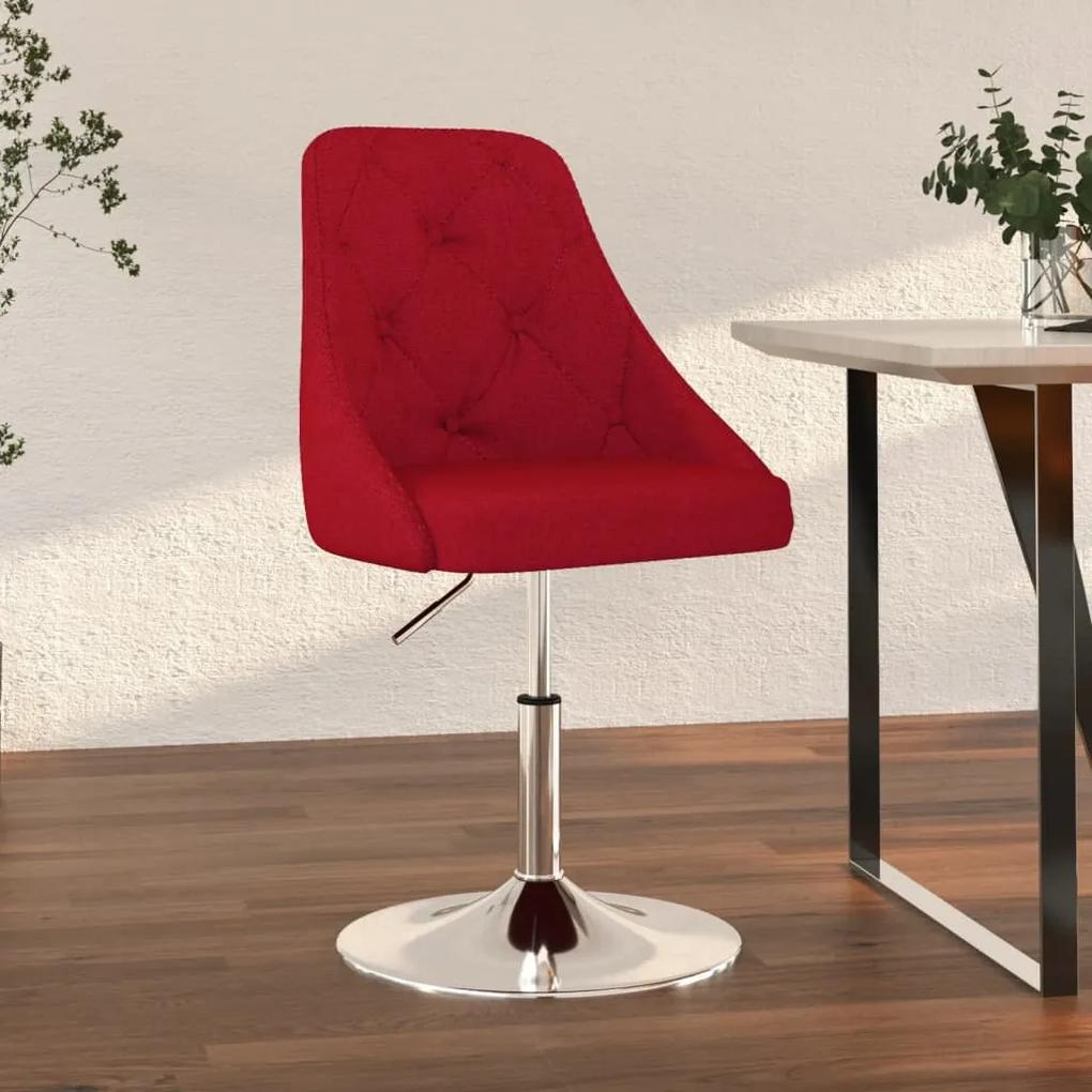Barová stolička vínovo-červená látková