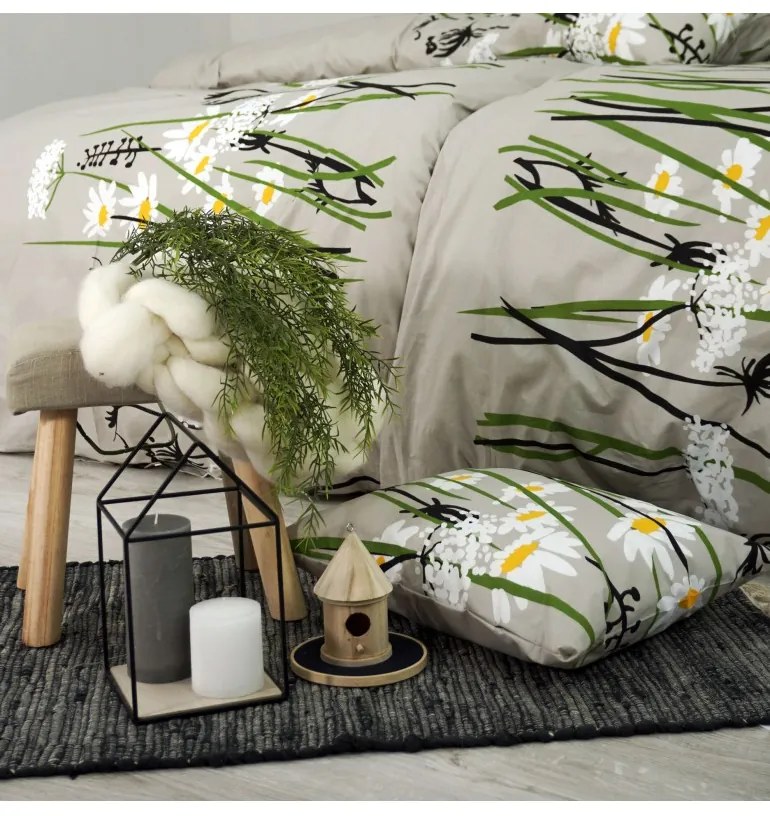 Obliečky bavlnené Margarétky EMI, Vankúš 70x90