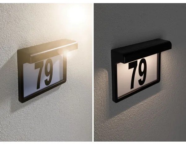 Paulmann 95388 - LED/0,05W IP44 Solárne domové číslo DAYTON 1,2V 600 mAh