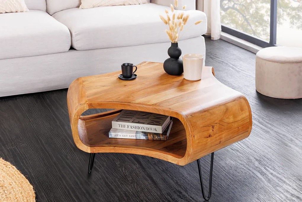Konferenčný stolík ORGANIC LIVING 70 cm akáciové drevo
