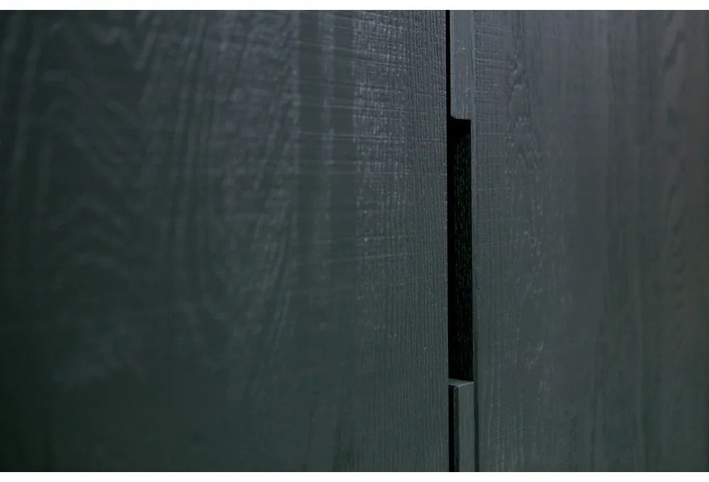 Čierna skrinka z jaseňového dreva 85x149 cm Silas – WOOOD