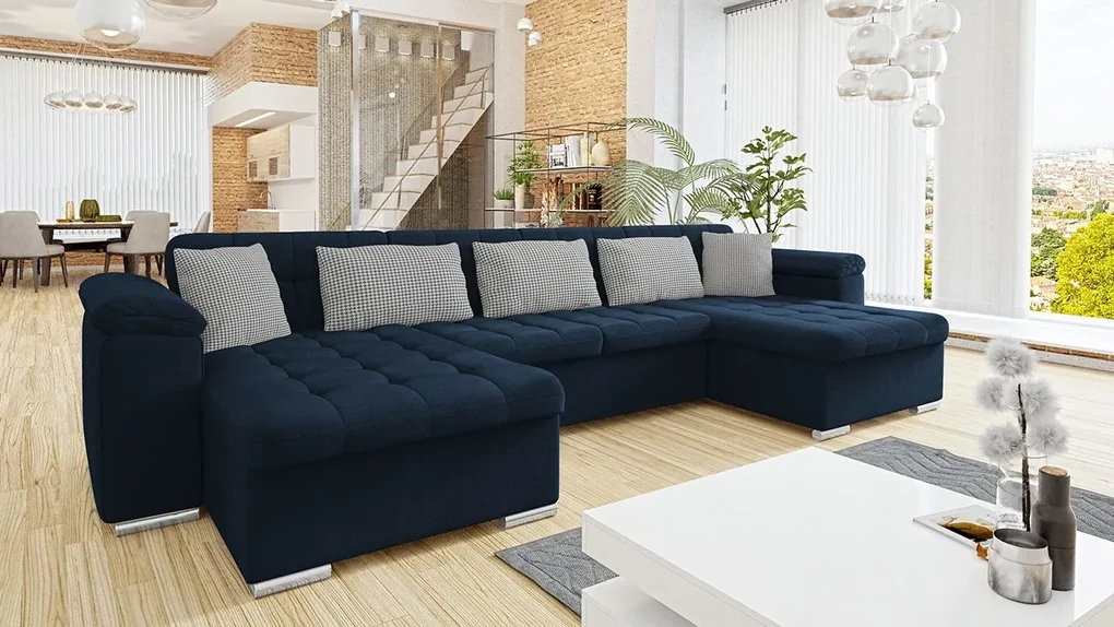 Rohová rozkladacia pohovka Wicenza Premium, Dostupné poťahy: Terra 05 + Terra 05 + Terra 06 ECO