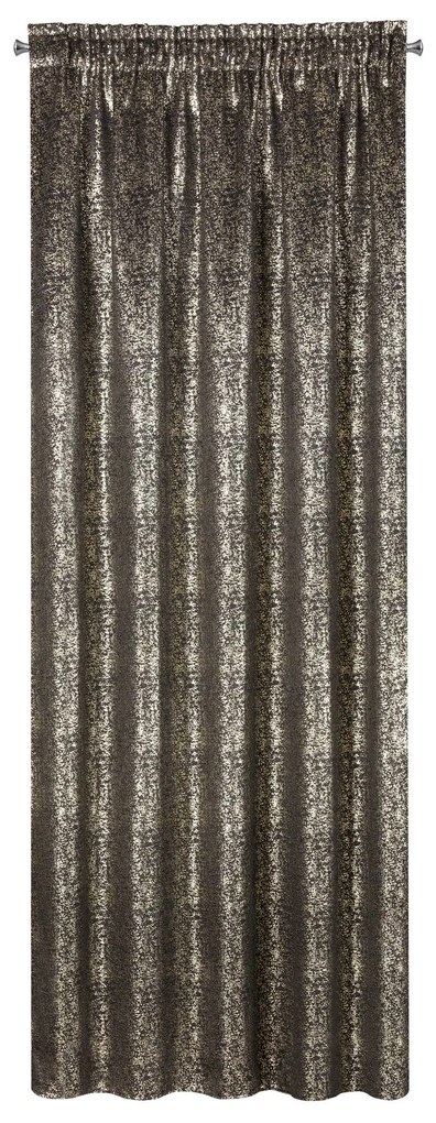 ZATEMŇOVACÍ ZÁVES NA PÁSKE EBRU 135X270 CM ČIERNA