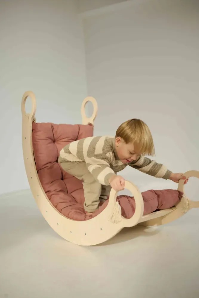 Vankúš do Montessori hojdačky malý Ružová