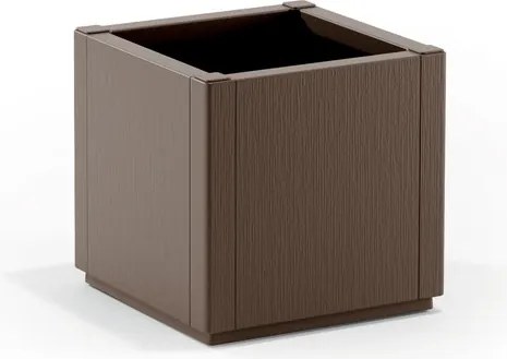 STEFANPLAST Kvetináč ETHICA štvorcový, svetlošedý