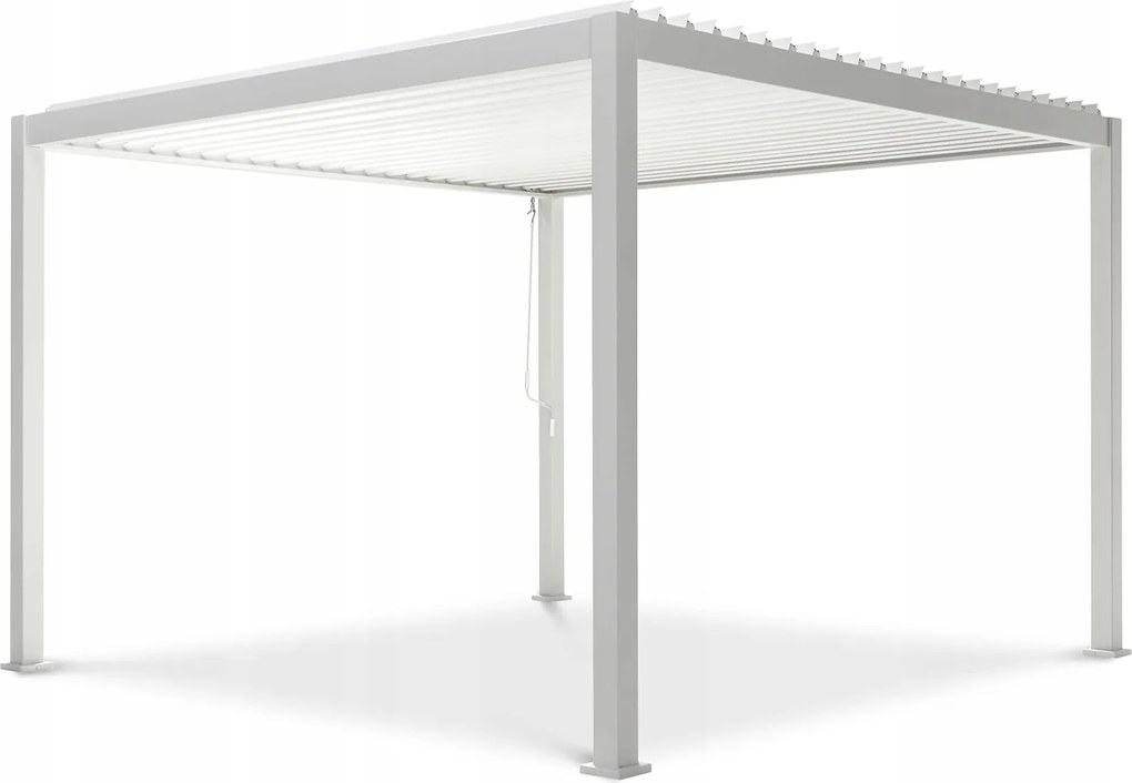 Záhradná pergola Tarasová voľne stojaca 3x3 Premium Gutroof Biela