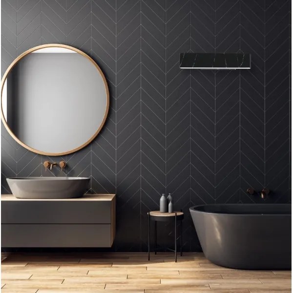 LED Nástenné svietidlo PIERCE LED/12W/230V 30 cm čierna